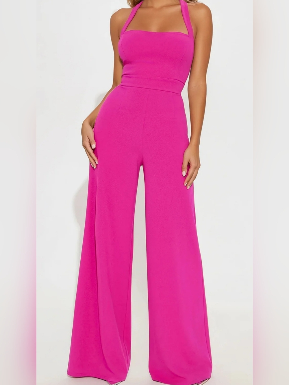Fushia Pink Jumpsuit Size LARGE